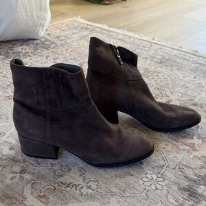 Eileen Fisher Grey Brown Ankle Boots